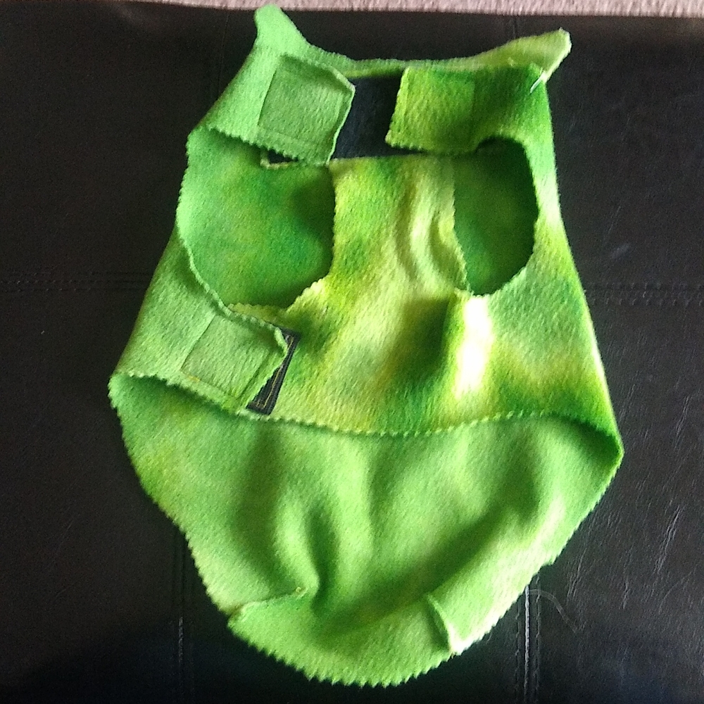 Handmade fleece dog sweater